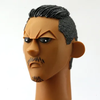 1/6 Skala Trend figurica glave crnog čovjeka iz kartonske kutije s naušnice, prikladan za 12-inčni figurice lutke-igračke