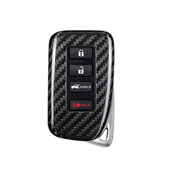 1 Komplet zaštitne gume za auto ključeve od karbonskih vlakana, torbica je pogodna za Lexus GS RX GX CT IS ES 2013 + zaštitna torbica za ključeve
