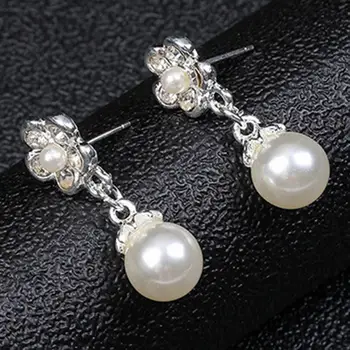 1 Komplet дамского ogrlice Elegantan smještaj ogrlica sa blistav cvijet od gorskog kristala Vjenčanje ogrlica i Naušnice set