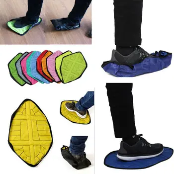 1 Par vodonepropusnih navlake za cipele sa automatskim korak za rad bez uporabe ruku, za Višekratnu upotrebu, navlake za cipele, Zaštitne tepiha, prašinu navlake za cipele