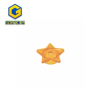 10 kom. Tanjur Gobricks GDS-21021 okrugla 1 x 1 sa zvijezdom i malim otvorom za igle, kompatibilna s igračkama lego 28619 11609