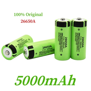 100% potpuno novi i originalni litij-ionska baterija 26650A 3,7 V 5000mAh 50A 26650A pogodan za led svjetiljke