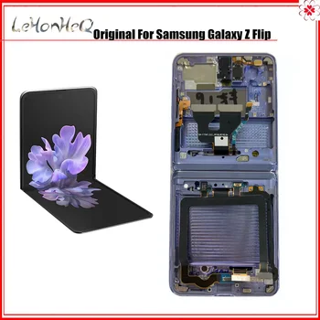100% Test Originalni LCD Za Samsung Galaxy Z Filp (4G) F700 LCD zaslon osjetljiv na dodir zaslona Sklop Za Galaxy Z Flip 5G LCD F707