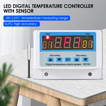 10A-30A/DC12V led digitalni regulator temperature Intelektualni termostat Sustav za kontrolu temperature grijanja, hlađenja sa senzorom