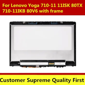 11,6-inčni LCD zaslon osjetljiv na dodir Digitalizator s okvirom Sklop Za Prijenosno računalo Lenovo Yoga 710-11isk 11ISK 80TX 710-11IKB 80V6 1920X1080