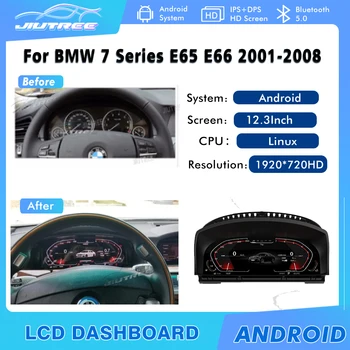 12,3 Inča za BMW serije 7 E65, E66 200-2008 sustav HGK najnoviji originalni digitalni auto-klaster aparat LCD brzinomjera kontrolna ploča