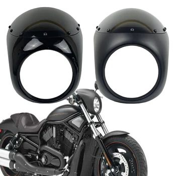 16-18 cm, kitanje svjetla motocikla, okrugla maska za glave svjetlo za retro caffe, nosač viljuške za retro caffe Racer