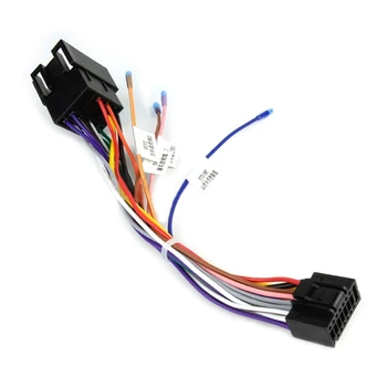 16-Pinski kabel adapter ISO, 16P штекерный konektor ISO, Ožičenje, univerzalni pomoćni kabel za radio 2 Din Android, glavna jedinica