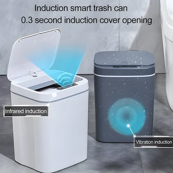 16Л Smart-indukcijski kanta za smeće za skladištenje smeća u kupaonici, Smeće, Automatsko kante za smeće, kante za smeće u kuhinji, dodirna košarica
