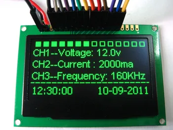 2,4 /2,42 inča 20PIN SPI Plava/Žuta/Zelena/Bijela OLED Modul SSD1305 Drive IC 128*64 I2C/8bit Paralelno sučelje