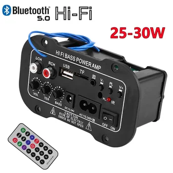 2-Kanalni Bluetooth Zvučnik Naknada Diy Pojačala Automatski Digitalni Aux, Tf Kartica Hi-Fi Bas 25-30 W Modul Pojačala Snage 110 V 220 V 12 24