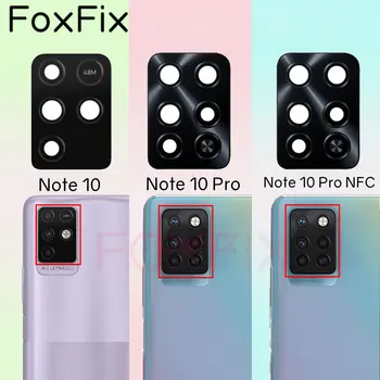 2 kom./lot Za Infinix Note 10 Pro NFC Stražnja Kamera Zamjena Staklenog poklopca objektiva + Naljepnica Note10 X693 X695 X695D X695C