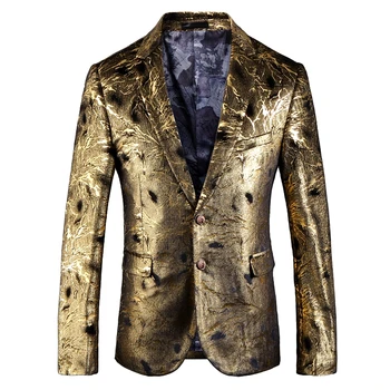 2021 демисезонный korejski stil, jedinstven baršunasti odijelo sa zlatnim sjene, muške casual tanak baršunasti odijelo sa zlatnim ispis za muškarce, veličina 48-60