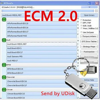 2022 Vruće Najprodavaniji Dijagnostički alat ECUSafe 2.0 ECU ECM 2.0 softver CD DVD za automobile i kamione