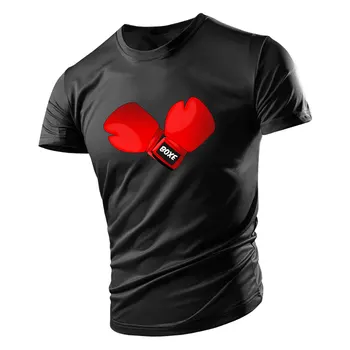 2023 Muška boxing sportska majica sa 3D ispisa, ljetni trend, ulica Cool tip, zgodan быстросохнущая majica s kratkim rukavima 6XL