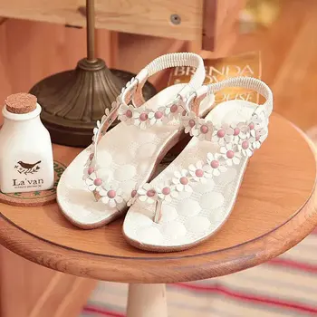 2023 Nove ljetne sandale Ženske modne svakodnevne aktivnosti na plaži ulične sandale-japanke sa dekoracijom Ženske Cipele ravnim cipelama