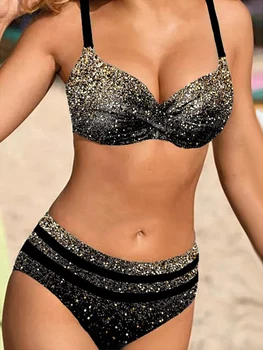 2023 Nove Ljetne Seksi Kupaće kostime Push-up Ženske Bikini Kupaći kostimi Ženski plaža odjeća Bikini sa brazilskim uzorak zvijezde kupaći Kostim