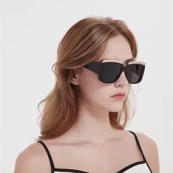 2023, novi trendi sunčane naočale, ženske dizajnerske marke retro-pravokutni sunčane naočale, ženske Ins, popularne šarene boxy vintage naočale
