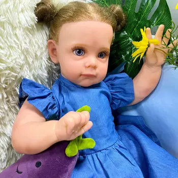 24-Inčni spreman lutka-beba, realno возрожденная girl-baby Maggi, mekana silikonska lutka Bebe, наряжающаяся u dječjim poklon igračke