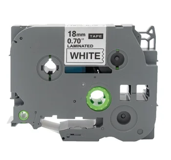2x Kazeta s označavanja vrpce za pisače naljepnica Brother p-touch 18 mm x 8 m, crno-bijelo