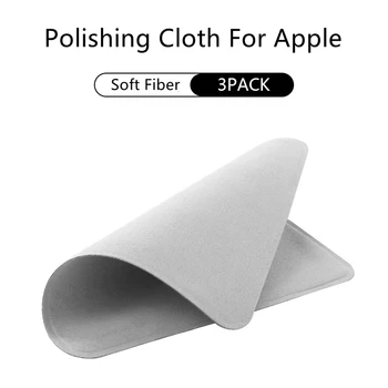 3 kom. полировальная platno 1: 1 za Apple, soft dupli sloj tkiva krpu za čišćenje iPhone iPad Airpods Macbook Android telefon