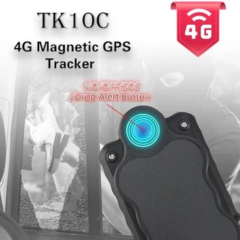 4G GPS-tracker TK10C, Super Magnetski Integrirani 4G Auto Tracker, GPS/GSM/WIFI, Samostalni Rekorder Pozicioniranje, GPS Tracker u realnom vremenu