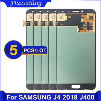 5 kom. Original AMOLED LCD Za SAMSUNG Galaxy J4 J400 J400F J400F/DS J400G/DS LCD zaslon osjetljiv na dodir U prikupljanju Zamjena