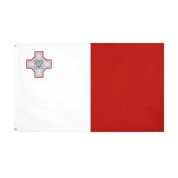 90x150 cm Zastava Malte, banner za unutarnju i vanjsku uporabu, Vympel, uređenje kuće, banner od poliestera