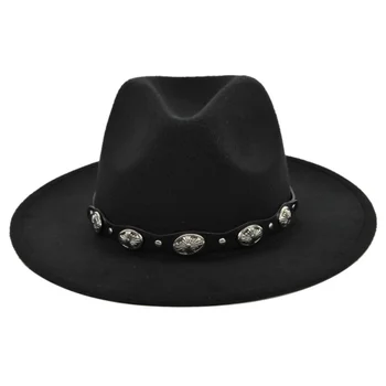 Amazon Ebm.com.hr Europska i američka mornarska kapa Фетровая šešir u etničkom stilu, crni vuneni cilindar u retro stilu