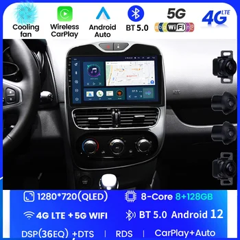 Android Auto Carplay Auto Radio Za Renault Clio 4 2013-2018 Авторадио Media Player Stereo Audio Za Automobile 2din SWC BT