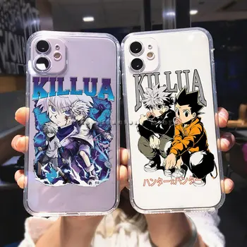 Anime HUNTERXHUNTER Killua Torbica za telefon Iphone 13 Mini 12 11 Pro Max 8 7 Plus X XS XR SE 2020 Trendi Torbica Manga Funda Coque
