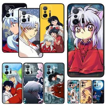 Anime Inuyasha Za Xiaomi Mi 12 12X11T 11i 11 10T 10 9T 9SE 9 A3 CC9E Pro Ultra Lite Crna Silikonska Torbica Za telefon