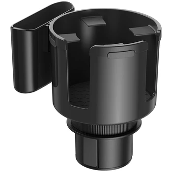 Auto držač čaša, dilatator, adapter (podesiva) s odvojivim držač za telefon, s gume, pogodan za boce veličine manje od 4,4 cm