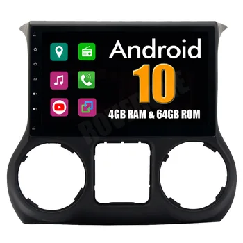 Auto Multimedijalni Sustav RoverOne Za Jeep Wrangler 2011-2016 Android 10 Radio Stereo GPS Navigacija Medija MP3 player BEZ DVD