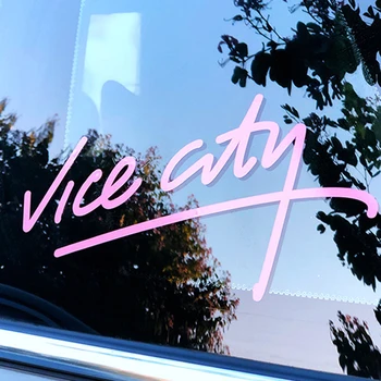 Auto Naljepnice S Logotipom Gta Vice City, Ukrasne Naljepnice Na Vjetrobranskom Staklu, Individualne Kreativna Naljepnica Za Auto Vanjske Pribor