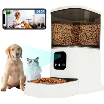 Automatsko podnošenje hrana za mačke s udaljenom vidljivost, aplikacija WiFi, inteligentni mjerni uređaj hrane za kućne mačke s kamerom, snimanje glasa