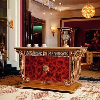 Bar s navojem za drvo u europskom stilu, francuski kraljevski bar, ured za odmor, vinski ormar u vili