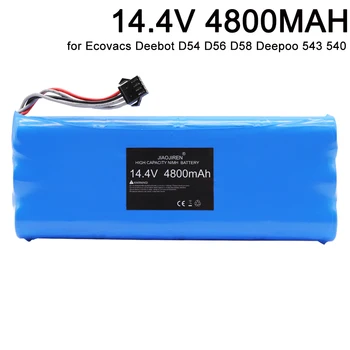 Baterija 14,4 v za Ecovacs Deebot D54 D56 D58 Deepoo 543 540 550 560 570 580 Vacumm Cleaner battery SC 4800 mah NIMH Baterija