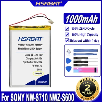 Baterija HSABAT 1000 mah za Sony NW-S710, NWZ-S600, NWZ-S600F, NWZ-S610, NWZ-S615, NWZ-S615F, NWZ-S616, NWZ-S616F, NWZ-S618