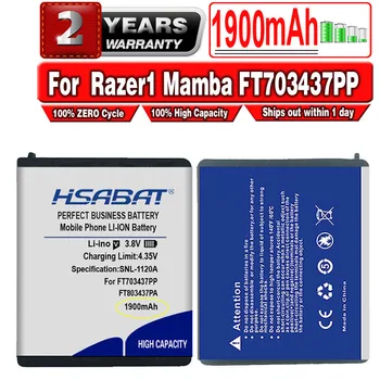 Baterija HSABAT 1900 mah FT803437PA lp083442a za bežični laserski miš Razer1 Mamba FT703437PP RC03-001201 Naga Epic