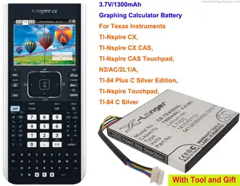 Baterija kapaciteta 1300 mah za Texas Instruments TI-84 C Silver, TI-84 Plus C, TI-Nspire CAS, TI-Nspire CX, touchpad TI-Nspire
