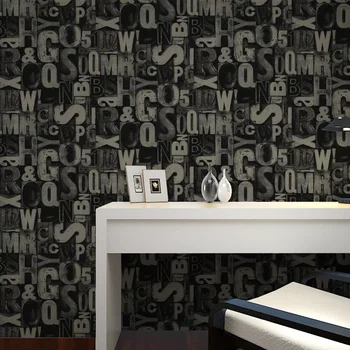 beibehang 3D personalizirane moderan pozadina sa pismom od PVC-a za uređenje doma cijeli dućan KTV preporučena freska s grafitima papel de parede