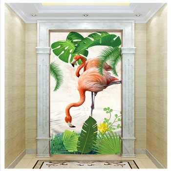 beibehang Ekološki čiste klasične svilenkasta desktop tropska kiša šuma flamingo trijem ukrasne oslikana papel de parede desktop