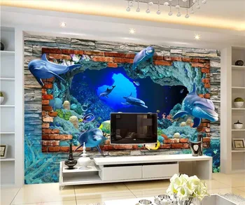 beibehang Prilagođene 3D desktop papel de parede ocean 3D pozadine moderne tv kauč pozadina zida dnevni boravak pozadina za spavaće sobe