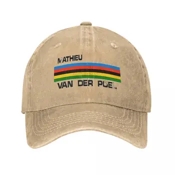 Bejzbol kapu Van Der Poel Mathieu Merch unisex, izlizane traperice kape, vintage ulični nestrukturirana soft kapu Snapback