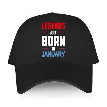 Bejzbolska kapa, Podesiva pamučne moderan šešir, gospodo Legende su Rođeni U siječnju, Originalni Zabavan Dizajn, kape, ljetna šešir od sunca za odmor