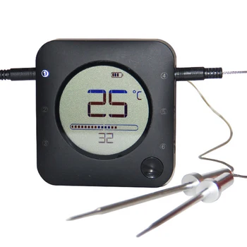 Bežične BT sonda za roštilj, termometar za pečenje, spojen na aplikaciji, termometre, LCD termometar, Pribor za roštilj