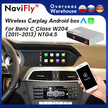 Bežični Apple CarPlay Android Auto Auto Media Box Dekoder Za Mercedes Benz C Class W204 C180 C200 C220 C300 C350 2008-2013