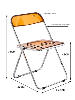 Blagovaona stolice. Moderan, jednostavan potrošačke poslovni stolica, transparentan stolica, akril sklopivi stolac, фотостул za trgovinu odjeće,