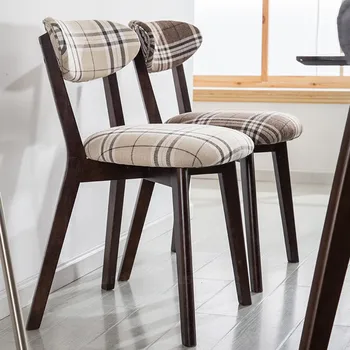 Blagovaona stolice od punog drveta u skandinavskom stilu, Trendy moderni минималистичные stolice s američkog naslonom, Stol Stolica za odmor u restoranu